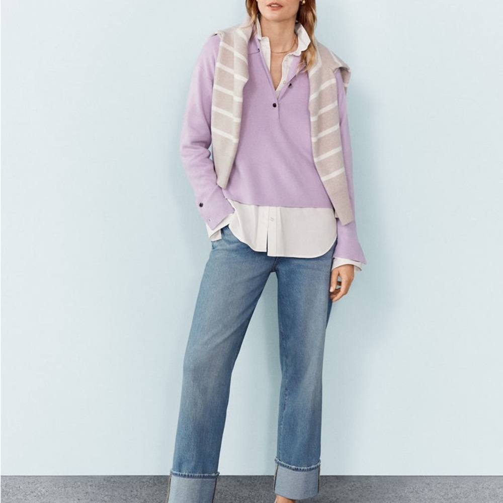 Ann Taylor Weekend Mid Rise Boyfriend Jeans - Med Wash - 10 Petite